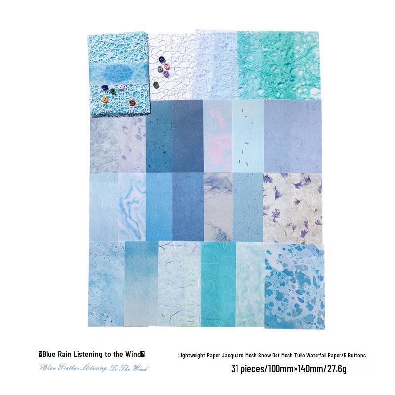 MòMò Романтическая серия Набор бумаги из смешанных материалов: Легкие ретро-журналы с кружевом и декор для DIY в 6 стилях