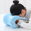 Oreiller de sieste ergonomique en mousse à mémoire de forme Coussin de dossier de chaise Coussin surélevé Support de cou Oreillers de couchage face vers le bas