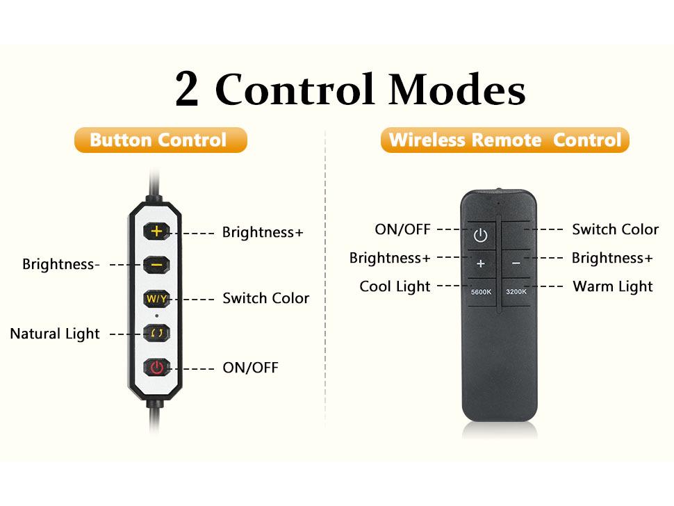 Dimmable U-Shaped Crescent Ring Light for Eyelash Extensions, Nail Art, Eyebrow Tattoo, and Eye Protection.