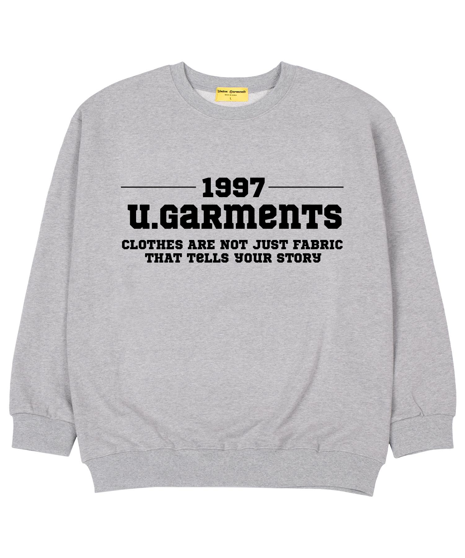 Union Garments Одежда в одну линию Терри Оверсайз Толстовка Серая Xl