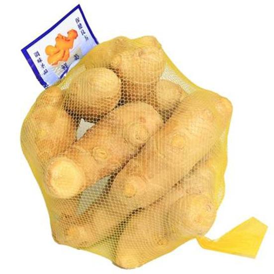 100 stk Nettingposer Praktiske Gjenbrukbare PE Pustende Hvitløk Ingefær Pakkenett Sekker Plastspenner for Marked