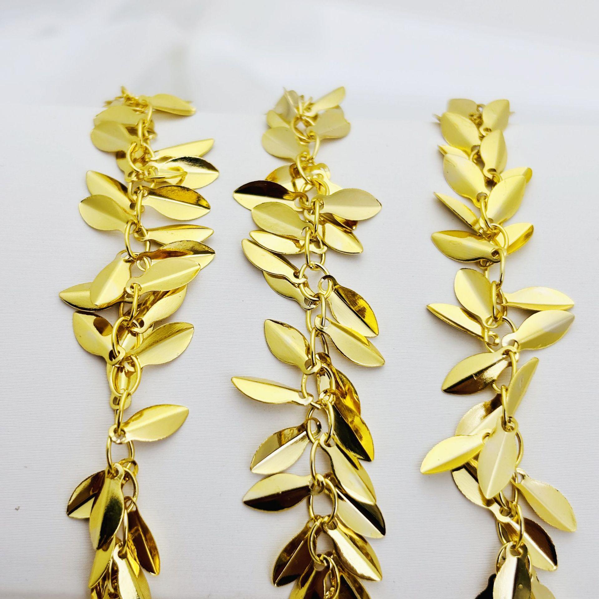 

Аксессуары для сережек из медной цепочки в виде многослойных листьев своими руками для изготовления ювелирных изделий 4*8mm Concave Leaf