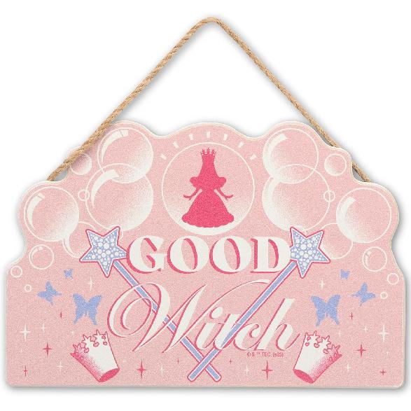 Open Road Brands The Wizard of Oz Glinda the Good Witch Hanging Acrylic Wall Decor - Vintage Glinda Wall Art for Home розовый