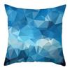 Heimdeko Geometrisches Blaues Muster Digitaldruck Kissenbezüge Muster Kissenbezug Geeignet für Sofa Schlafzimmer Auto Kissenbezug