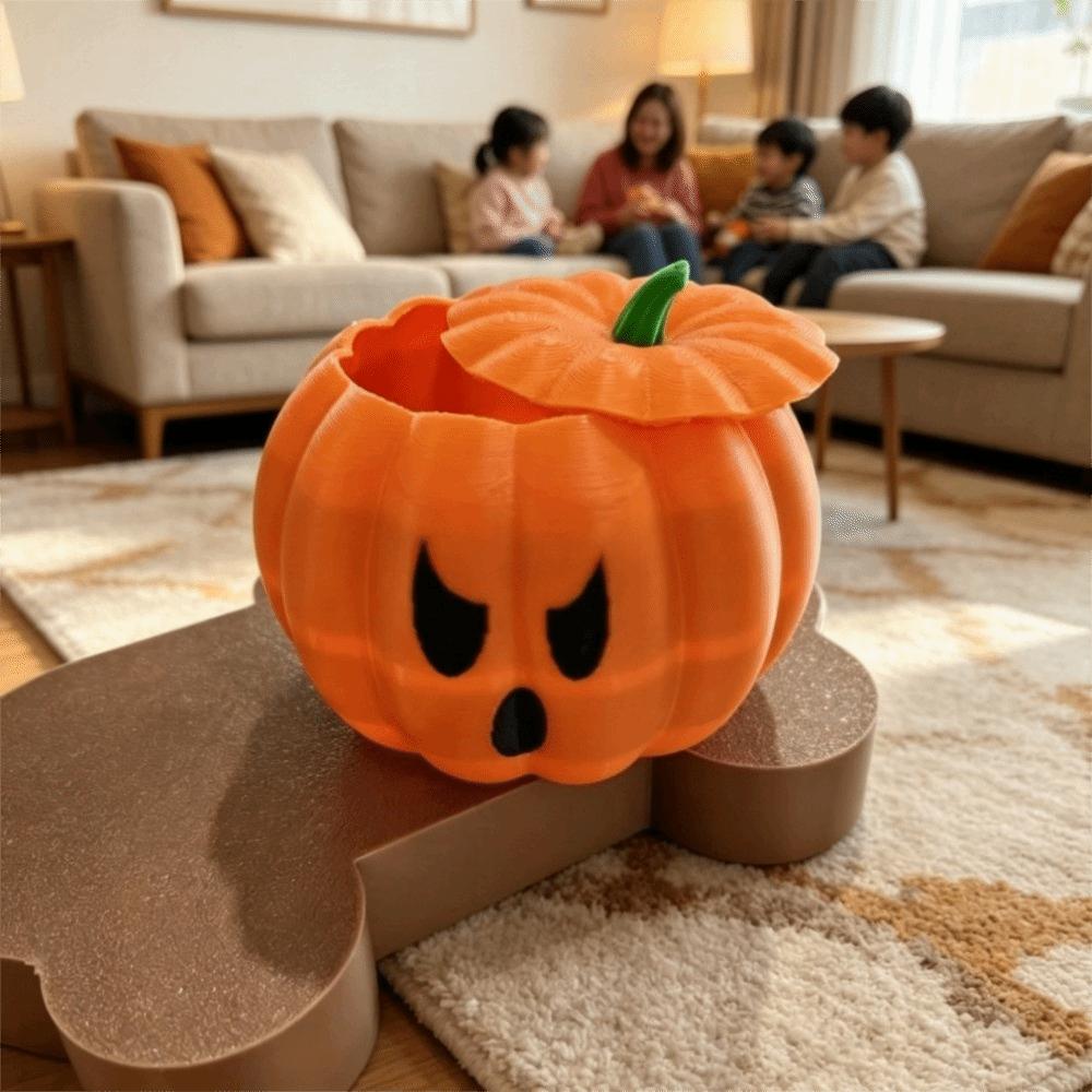 Halloween Party Props Pumpkin Ornaments Funny Candy Box Home Desktop Decoration