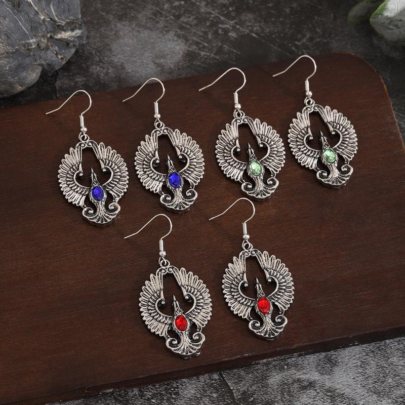 Retro Phoenix Pendant Earrings - Women's Elegant and Trendy Jewelry