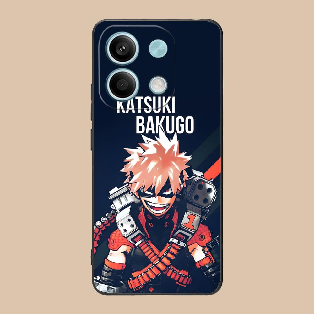 MHA Bakugo Mobile Phone Case for POCO F7 F6 F5 F4 F3 F2 Pro GT C75 C71 C65 C61 C40 Pro Ultra Colorful Printing Cover Smartphone