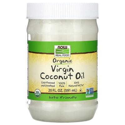 Real Food, Organic Virgin Coconut Oil, 20 Fl Oz (591 Ml)