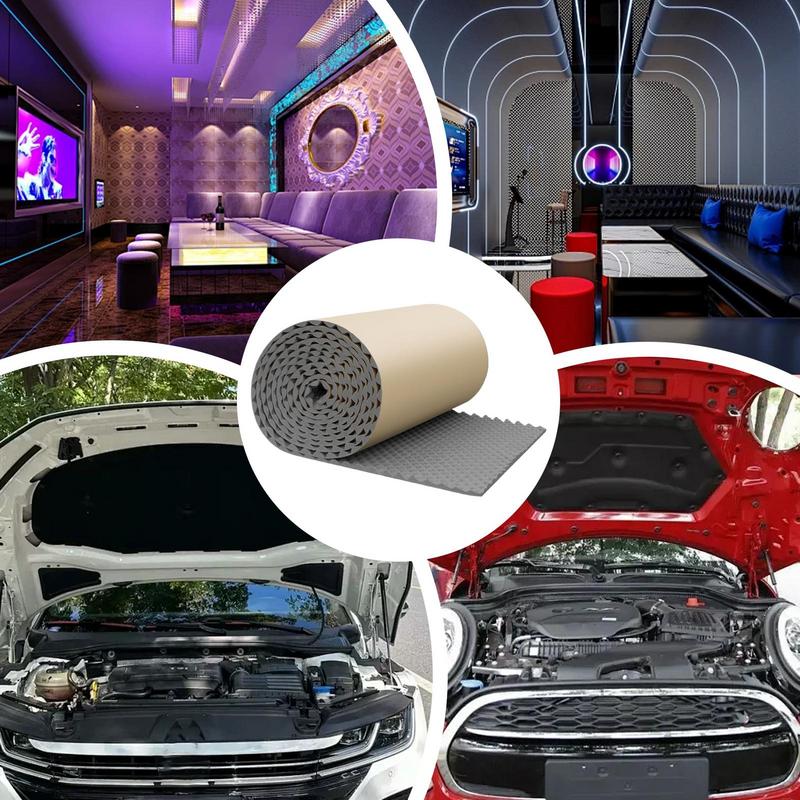 50x200cm Soundproof Cotton Sound-absorbing Cotton KTV Wall Indoor Recording Studio Sound-absorbing Board Self-adhesive silencer