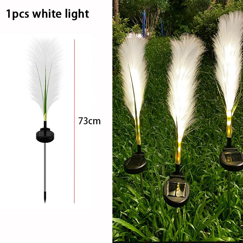 Solar LED Garden Reed Lights Outdoor Decorative Waterproof Solar Powered Flower Stake Light Christmas Lights for Yard Lawn Garde