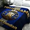 1PC Chelsea F Custom Name Patterned Flannel Blanket Suitable For All Seasons for Home Decor Warmth and Comfort Gifts Holiday Present