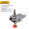 35mm Hinge Drilling Fixture Set, Concealed Hinge Drilling Guide Fixture, Aluminum Alloy Hinge Hole Screw Template Positioner