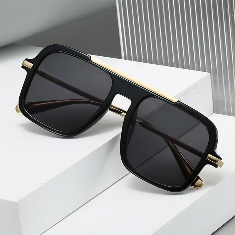  New Square Women Sunglasses Fashion Shades UV400 Retro Trending Leopard Green Gradient Men Sun Glasses