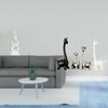 Modern Resin Flame Giraffe Statue Figurine Creative Desktop Ornament for Office Patio Bookshelf