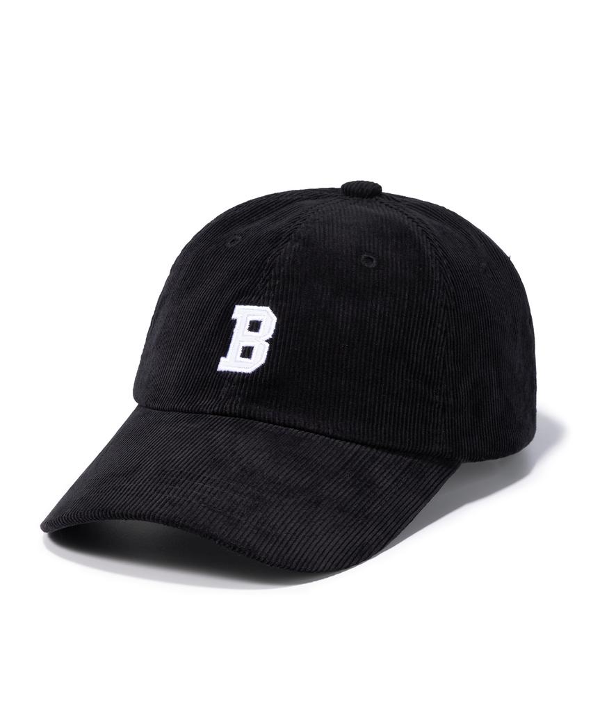 Diposwi Corduroy B Logo Curve Cap - Black