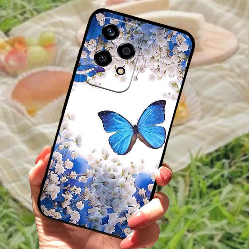 For Honor 200 Lite Case Cover Honor200 Lite Silicone Soft Marble Black Bumper Funda Coque for Honor 200 Lite 5G Full Protective