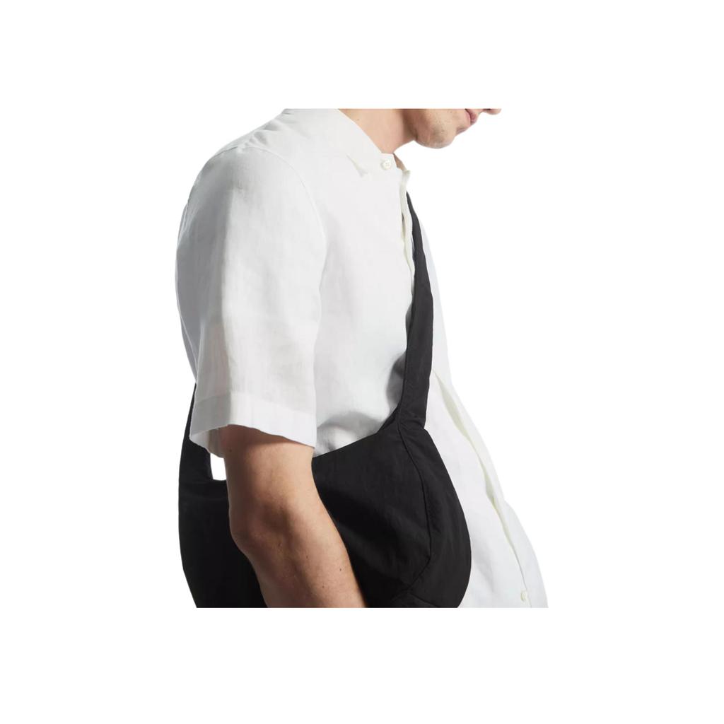 New COS Polyamide Saddle Bag, Shoulder Bag, Crossbody Bag Medium Size Unisex Black 1219190001