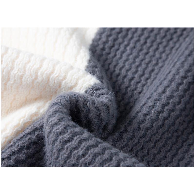 Mark Fairwhale Men's Colorblock Round Neck Knit Sweater