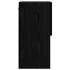 Wall Mounted TV Cabinet Black Oak Effect Particleboard