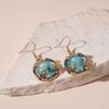 Fashion Bracelet Light Luxury Clavicle Chain Minimalism Blue Necklace Earring  Women