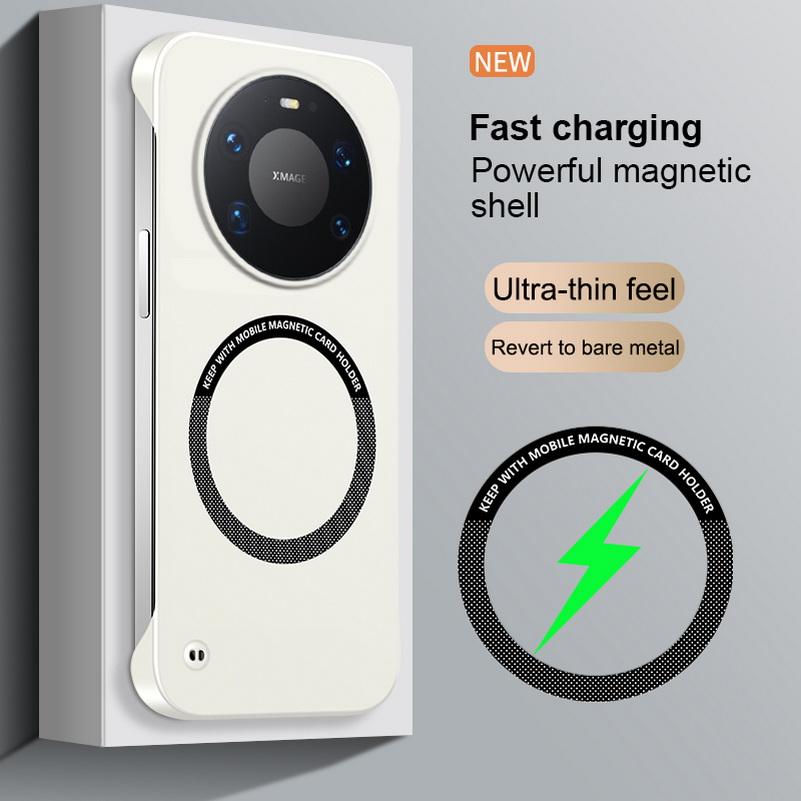 

Ultra-thin Frameless Phone Case For Huawei Mate 80 Pro Max 80 70 Air 60 50 Pura 80 Ultra 70 Pro + with Magsafe Magnetic Cover Huawei P60