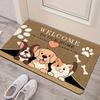 Pet Floor Mat Carpet, Toilet Floor Mat, Bathtub Edge Foot Mat, Absorbent Floor Mat, Bedroom Floor Mat