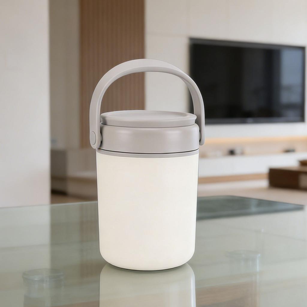 Insulated Soup Cup Stainless Steel Foldable Handle Portable   Food Storage Container for School