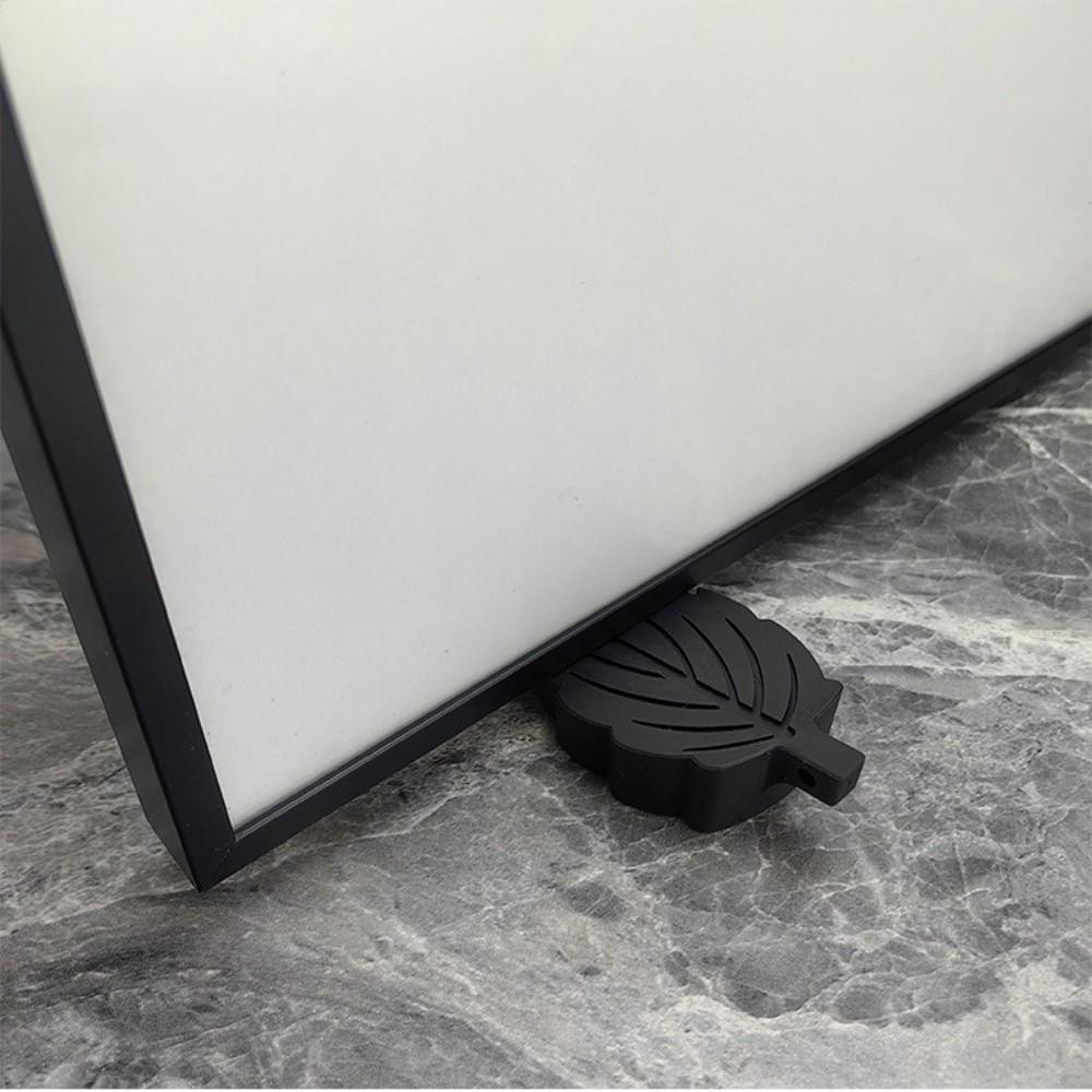 2 Pcs TPR Door Wedge Stopper Brown Under Draft Stopper Heavy Duty Heavy Duty Door Stopper  for Tiles