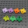 450pcs bag MOC 32607 Plant Plate Round 1x1 with 3 Leaves Pumpkin Tree DIY Enlighten Building Bricks Compatible Blocks Particles