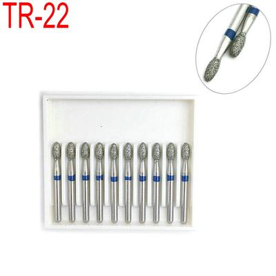 1 Box Dental Diamond Bur Drills  Dentist Teeh Whitening Drill for High Speed Handpiecess Dentistry Material TR-22