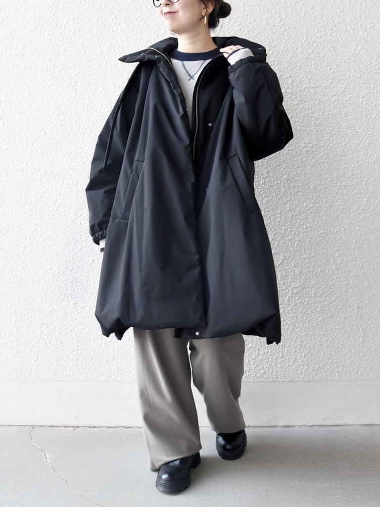 Ships Any Multi-functional Padded 2-Way Hoodie Tent Line Coat 724170006 Black One Size