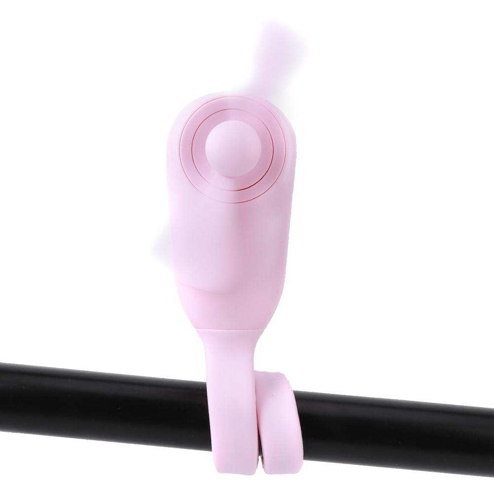 Esnek Mini Fan El Tipi Çok Fonksiyonlu Yaz Serinletici Bebek Arabası Araba Koltuğu Yatak Bisiklet Bilek Üzerine Sarılabilir Pembe