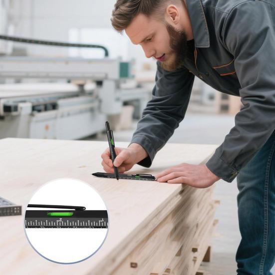 2 Pcs 9-in-1 Multi-Tool Pen Cool Pen Set with LED Light Pliers Screwdrivers Bottle Opener Christmas Birthday Father's Day