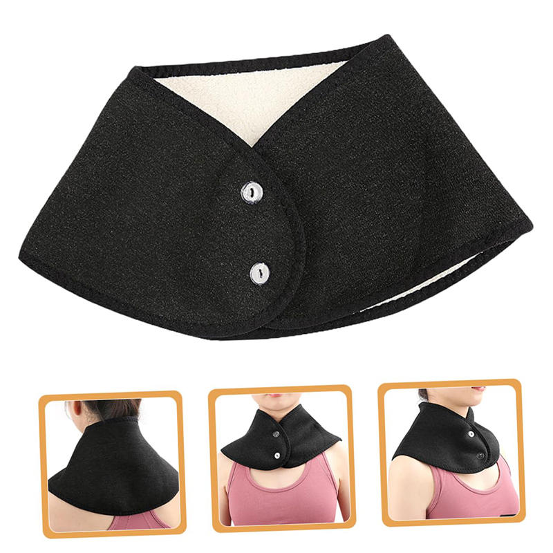 Keep Warm Shoulder Brace Winter Faux Lamb Wool Shoulder Protective Shawl Neck Back Warmer Wrap Cape For Old People Maternity