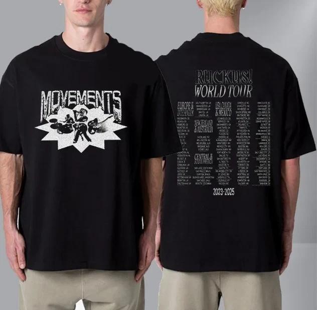 Movements Ruckus World Tour Unisex T Shirt Two Sided XL