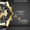 VA VA VOOM Watches for Men Luminous Quartz Watches South East Asia Sports Leisure Steel Belt Watches Sports