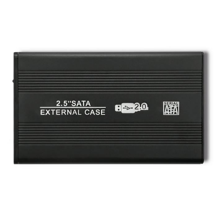 Qoltec Aluminiowa Obudowa/kieszeń Do Dysków HDD/SSD 2.5" SATA3 | USB 2.0 | Czarny