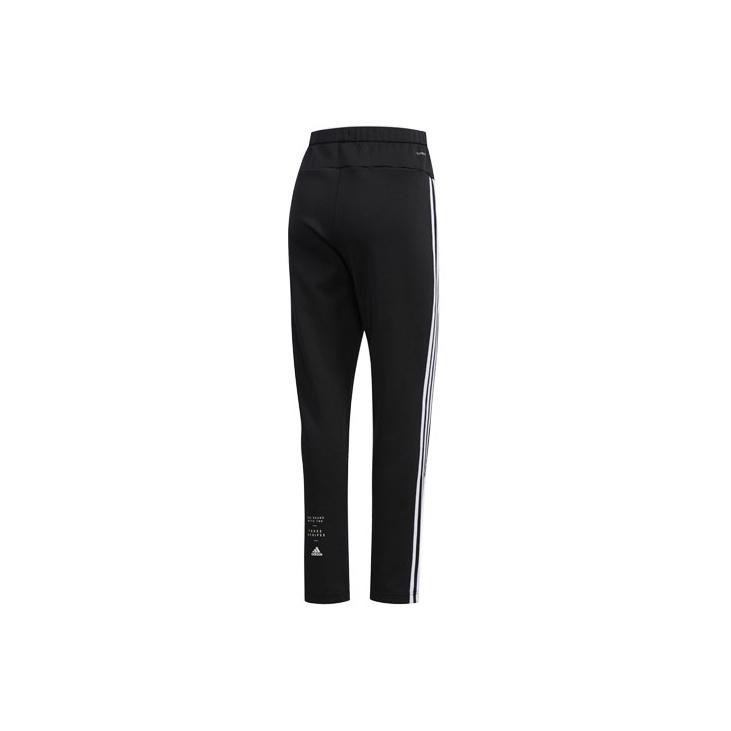 adidas Three Stripes Straight Leg Casual Sports Pants Women Pants Black ED1419