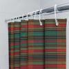 Classic Plaid Shower Curtain Green Red Black Yellow Stripes Waterproof Home Decor Bath Rug Room Decoration