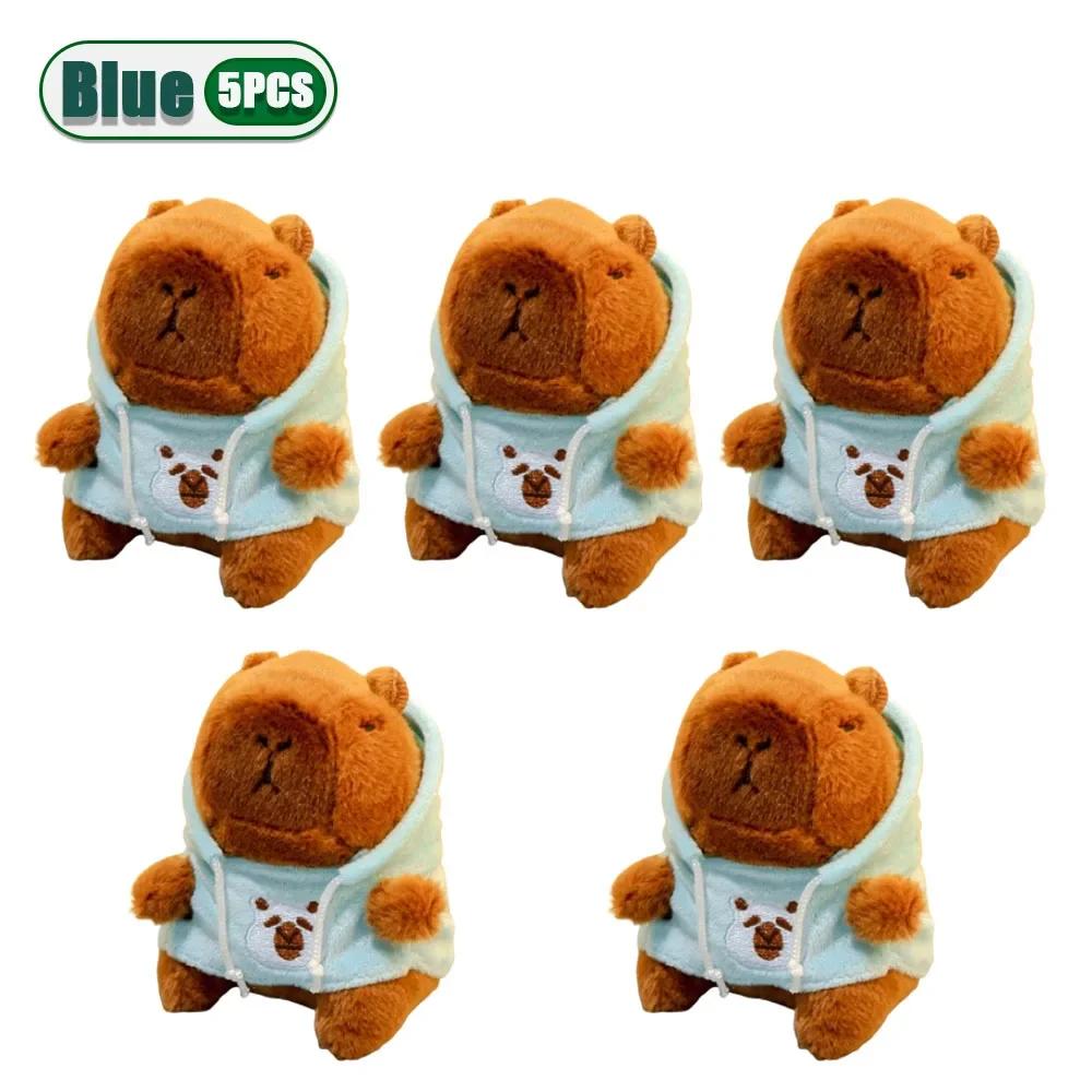 1-20PCS Capybara Plush Toy Keychain Water Pig Plush Doll for Backpack Hanging Christmas Gift Keychain Accesorios