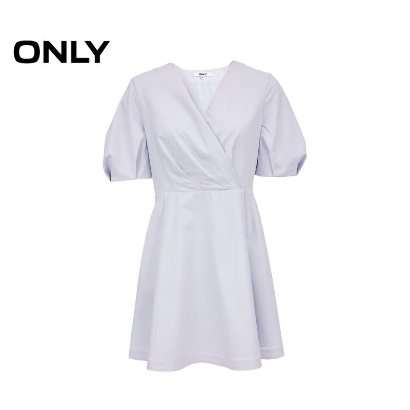 ONLY Women's V-neck Puff Sleeve A-line Short Dress