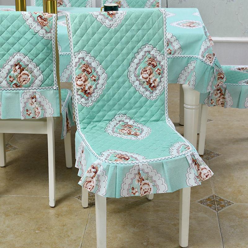 One-piece Dining Table and Chair Cover Dining Chair Cushion Chair Cover Set Household Chair Cushion Rectangular Round Coffee