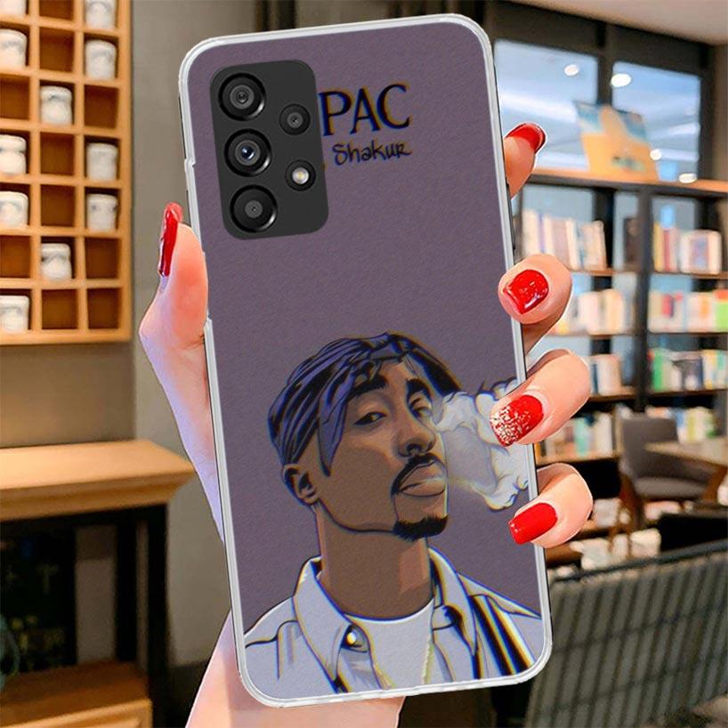 

Rapper 2pac Singer Tupac Phone Case For Samsung Galaxy A12 A22 A32 A52 A72 A02S Phone Case Note 20 Ultra 10 S10 Plus A51 A71 A50 Samsung A22 4G