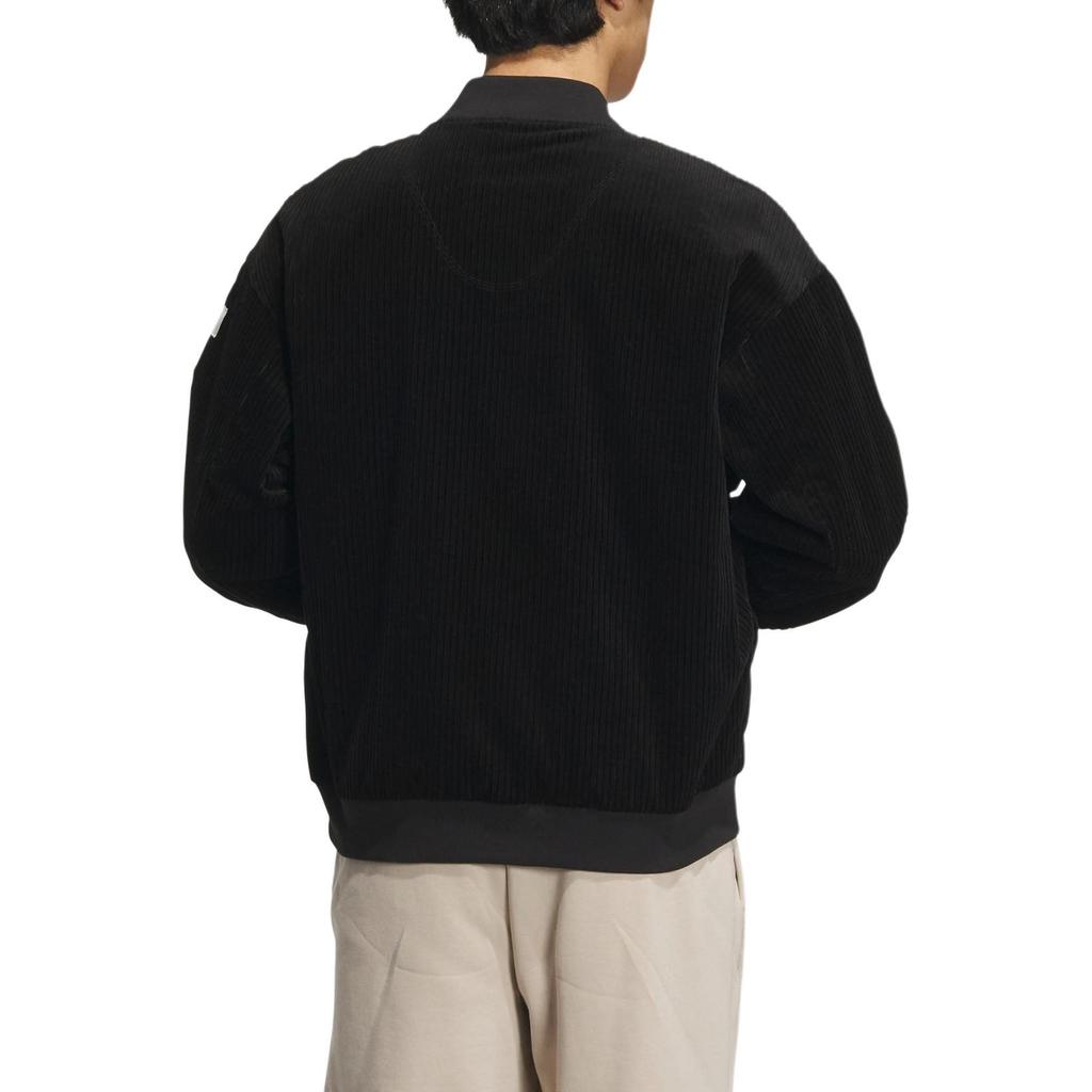 Adidas Lounge Jackets Men's Black Baseball Collar Moderate Other IQ1387
