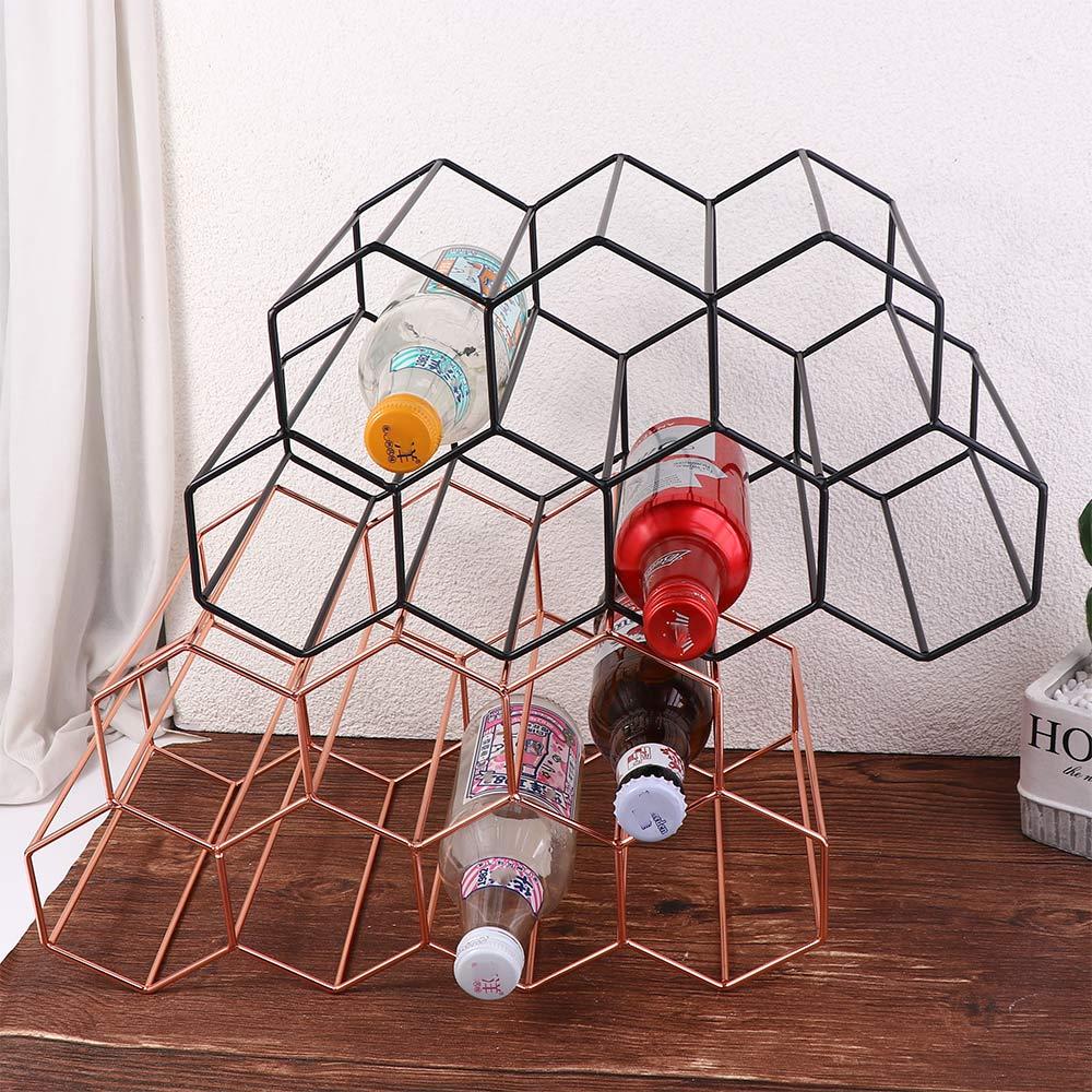 Hexagon Honeycomb Space Saver Wine Storage Holder Wine Rack Wine Bottle Storage Wine Display Holder