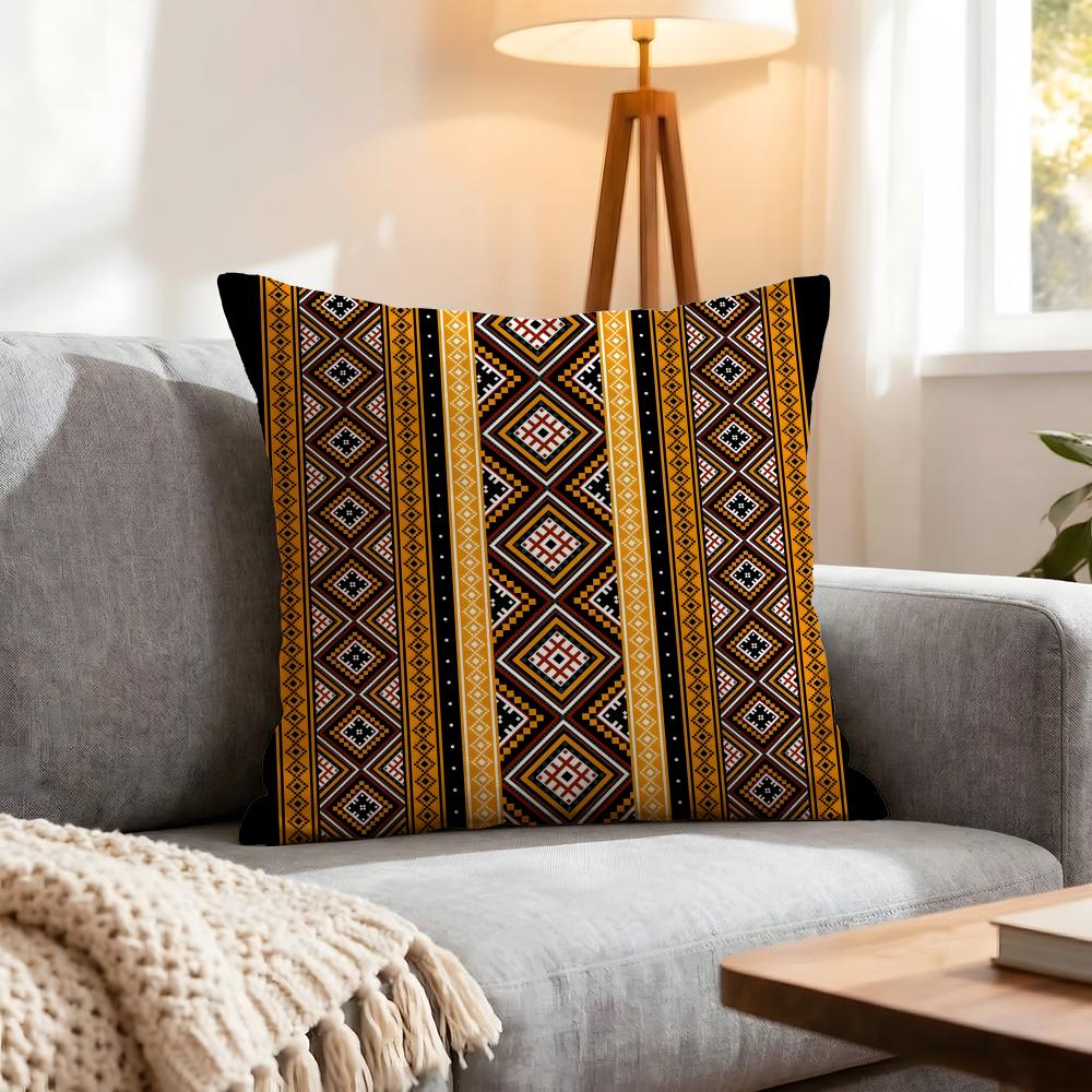 Pattern Tribal Pattern Cushion Cover 1Pcs Decorative Covers Soft Cushion Case For Sofa Couch Decor 40X40 45X45 Pillowcases
