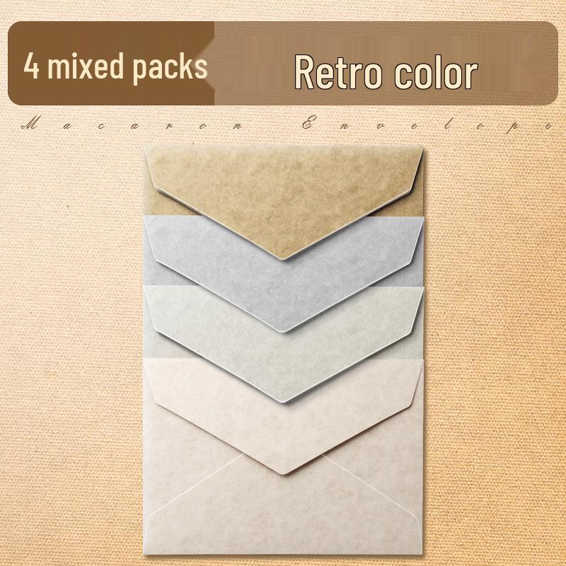 Kraft Paper Vintage European Style Greeting Card Set: Romantic Handwritten Love Letters & Envelopes