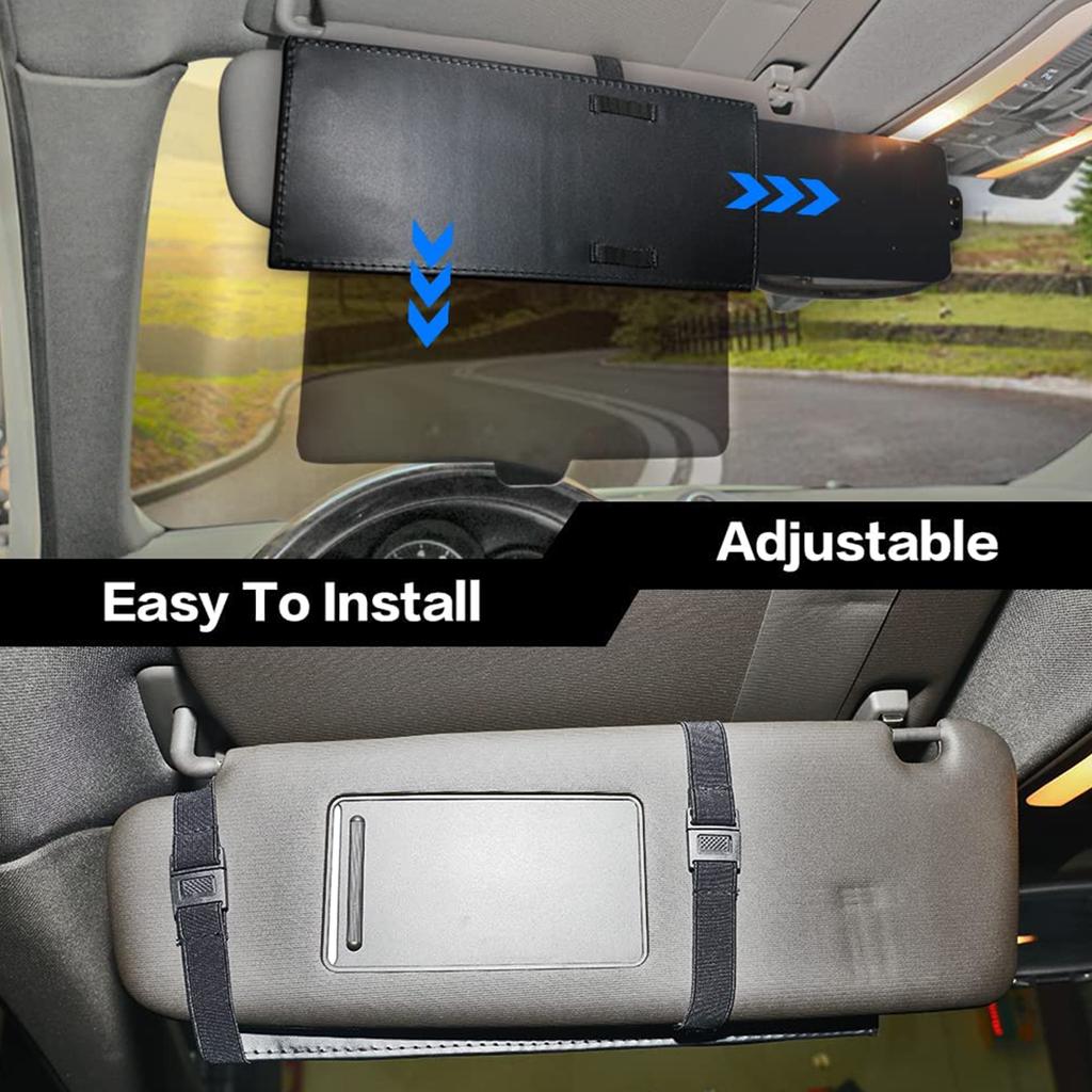 Car Visor Extender Anti-Glare Adjustable Car Sunshade Extender Universa Auto Sun Visor Extension Car Interior Accessories