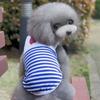 Haustierkleidung, Marineblaue Streifen, Hunde- und Katzenwesten, Hundekleidung, Katzenzubehör, Teddy Französische Bulldoggen