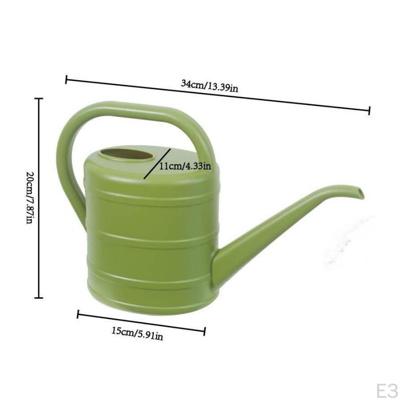 2L Watering Can with Ergonomic Handle, Compact, Practical, , A Long Spout, Ideal for